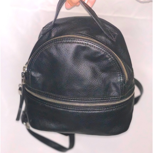 Bags | Black Mini Backpack | Poshmark